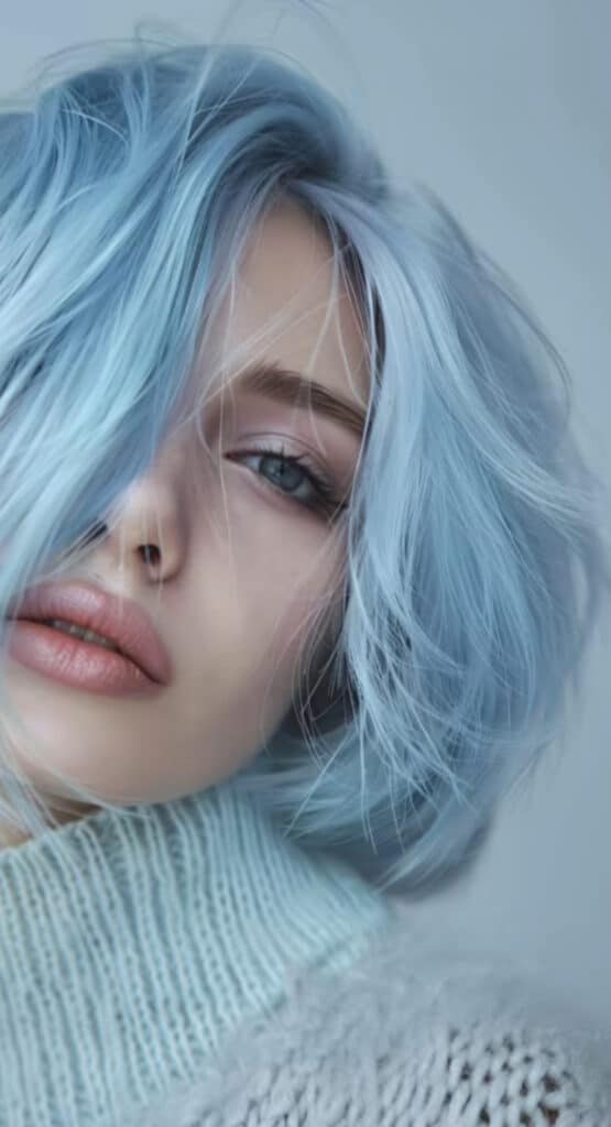 capelli azzurro pastello 