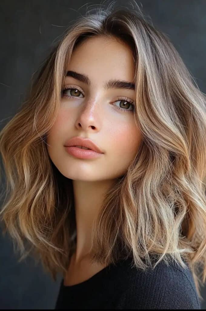 honey brown balayage