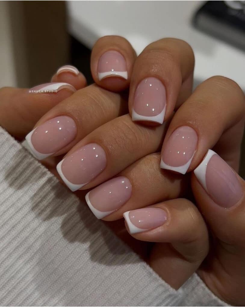 French manicure corta