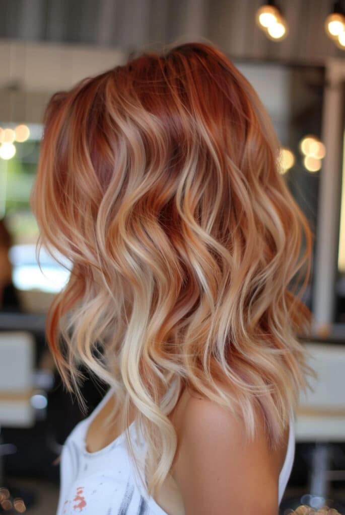 biondi con sfumature arancio