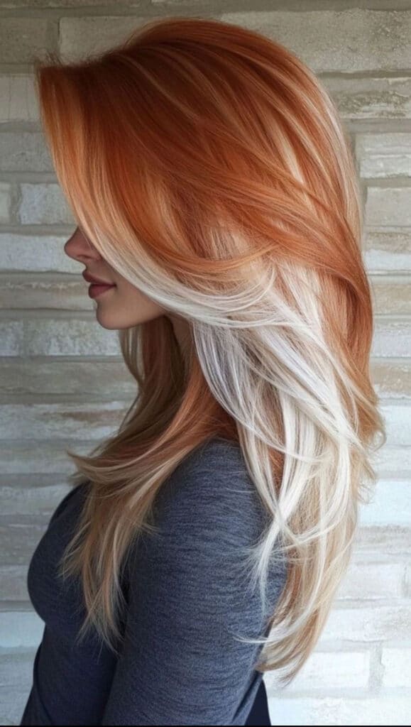 biondi con sfumature arancio