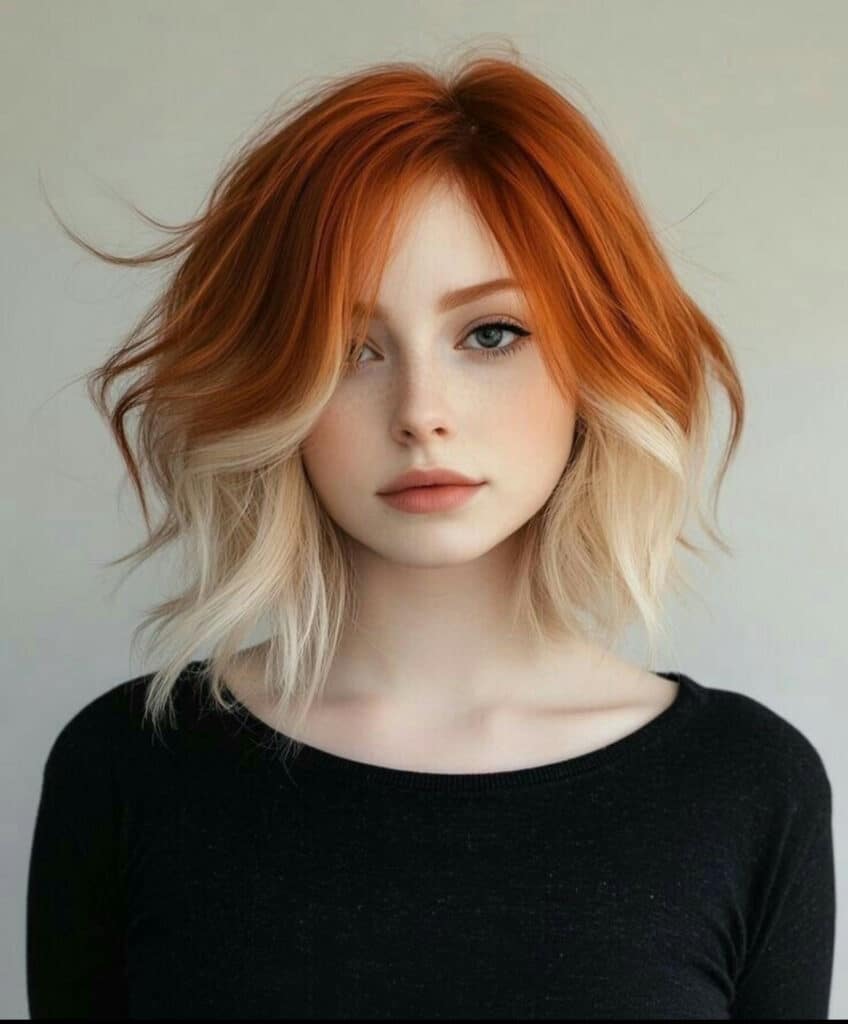 biondi con sfumature arancio