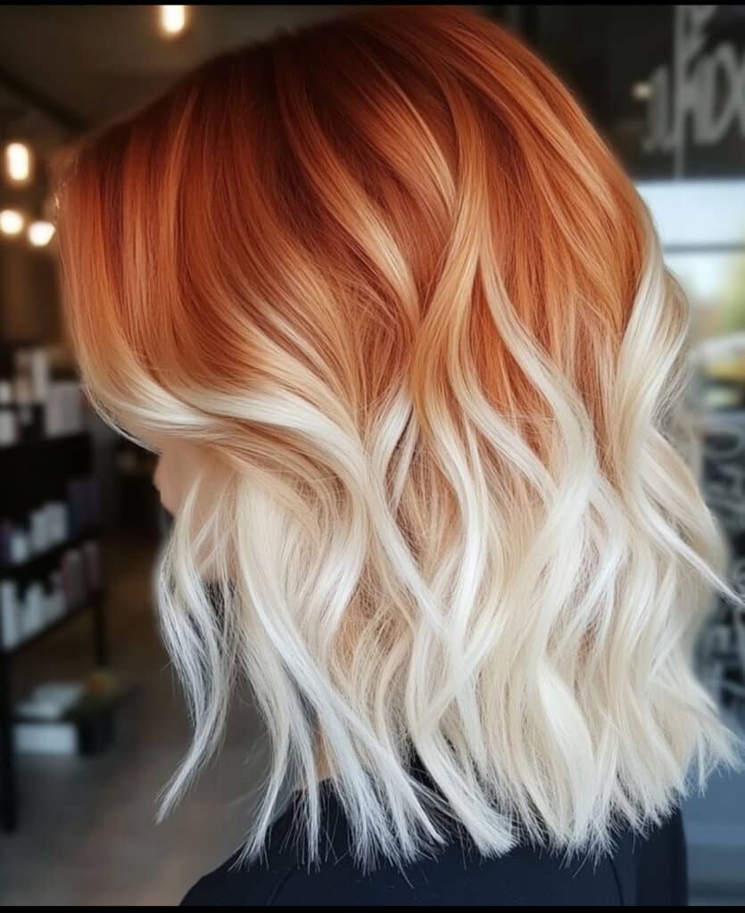 biondi con sfumature arancio