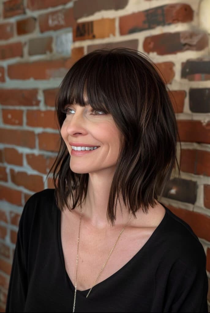 caschetto con frangia