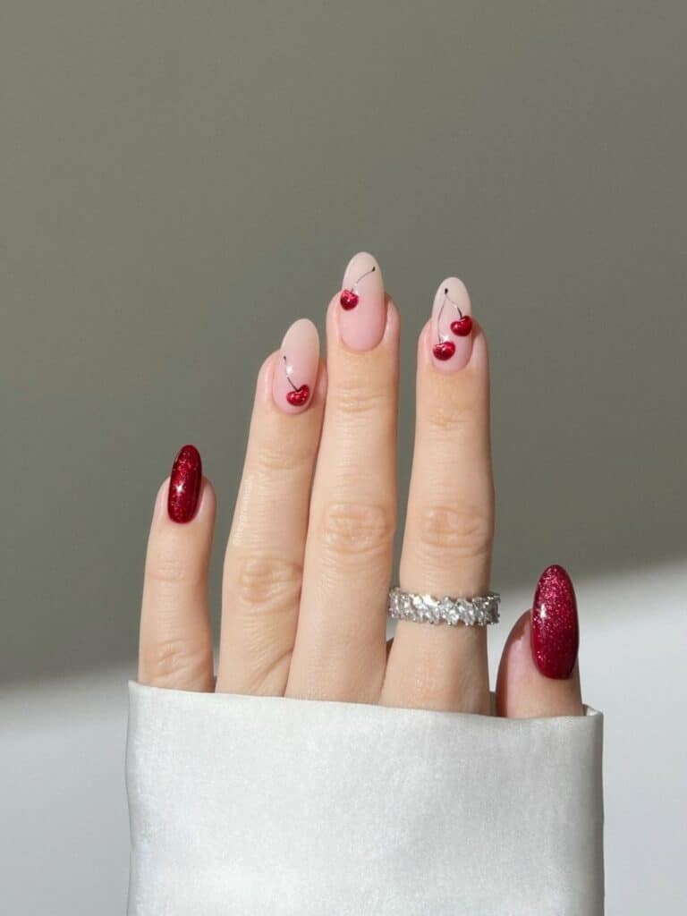 cherry nails