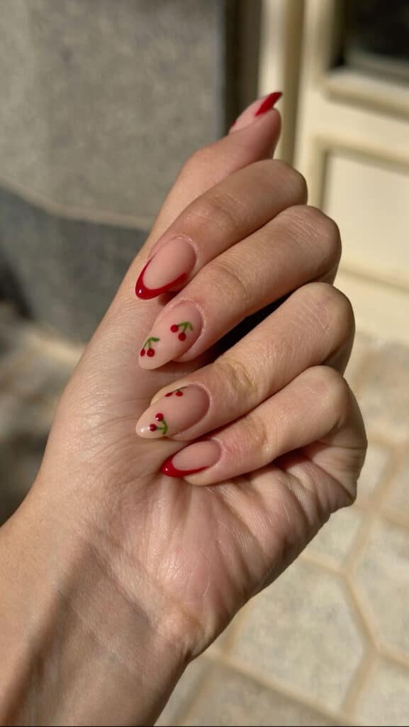 cherry nails