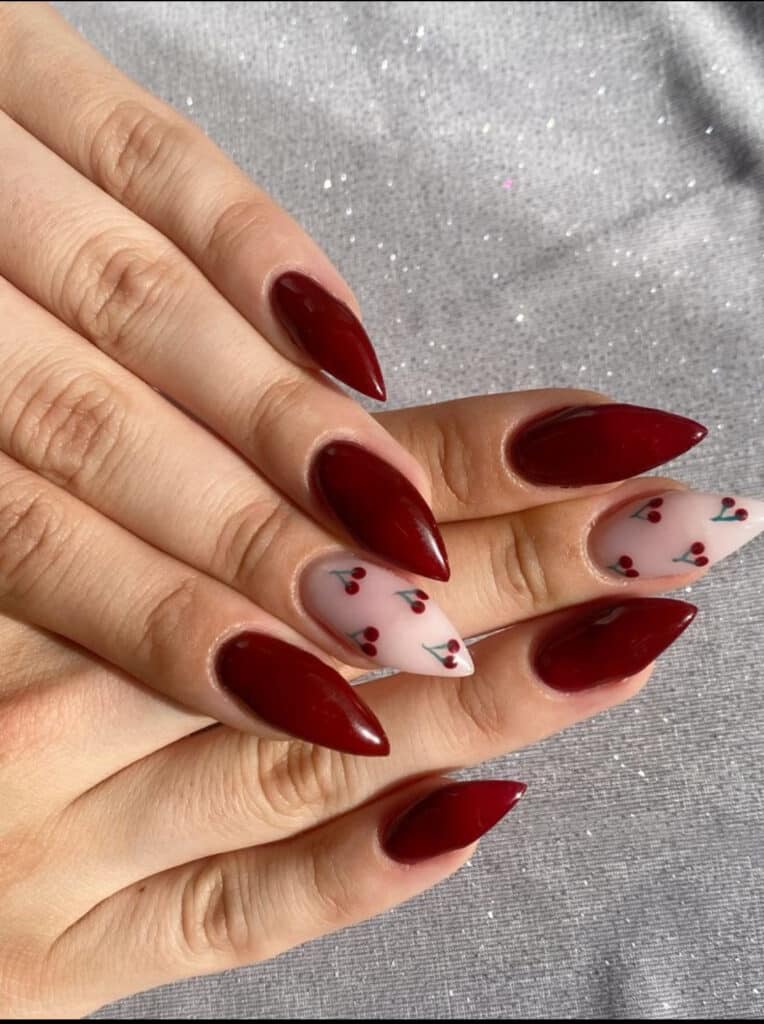 cherry nails