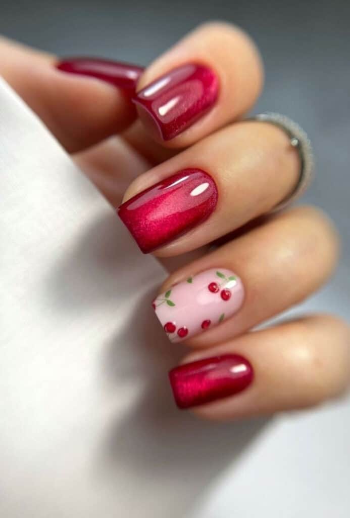 cherry nails