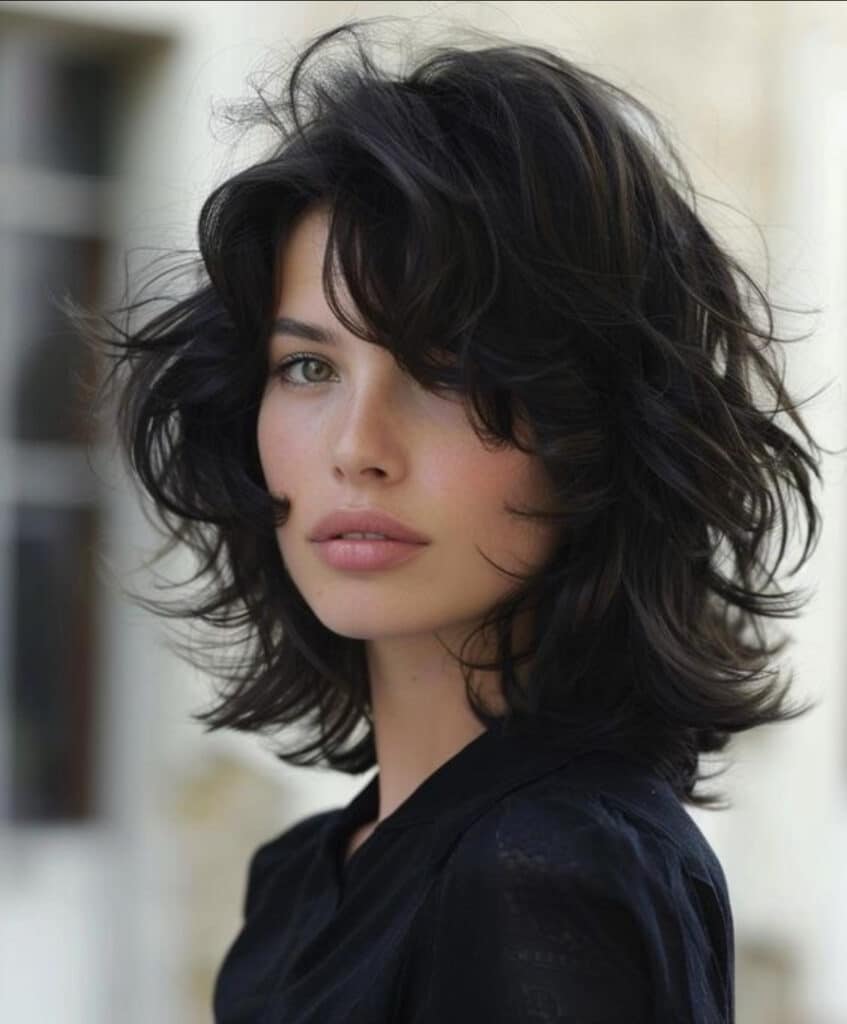 messy hair