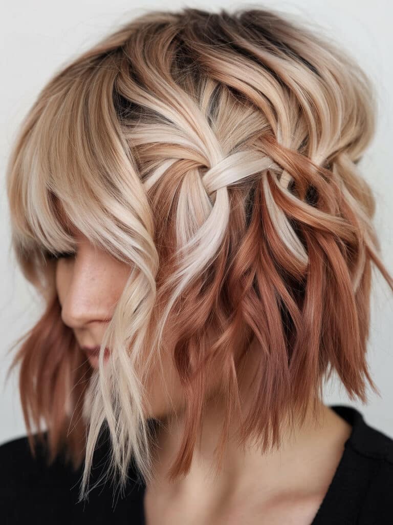 balayage rame e biondo