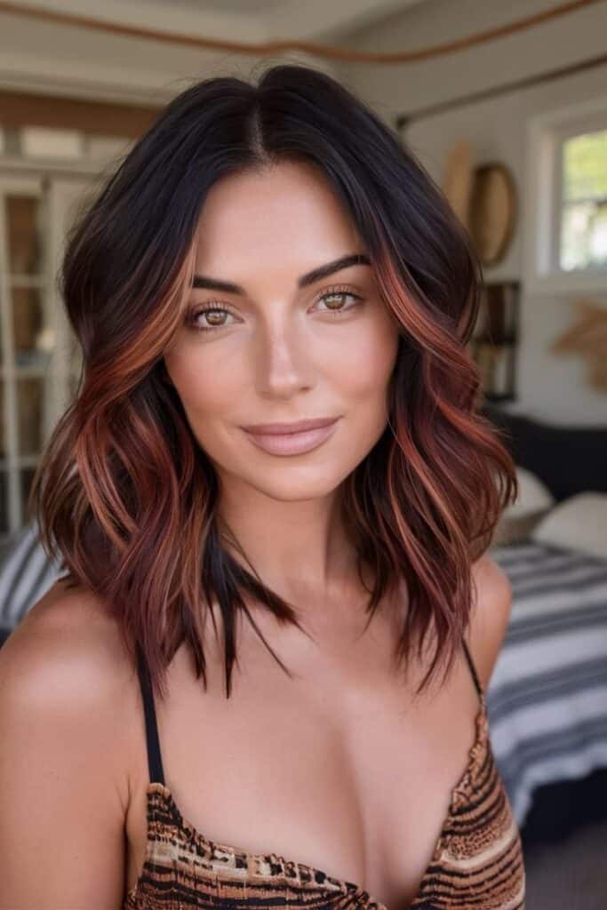 copper ombré