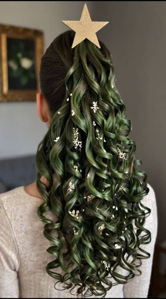 decorazioni natalizie per capelli
