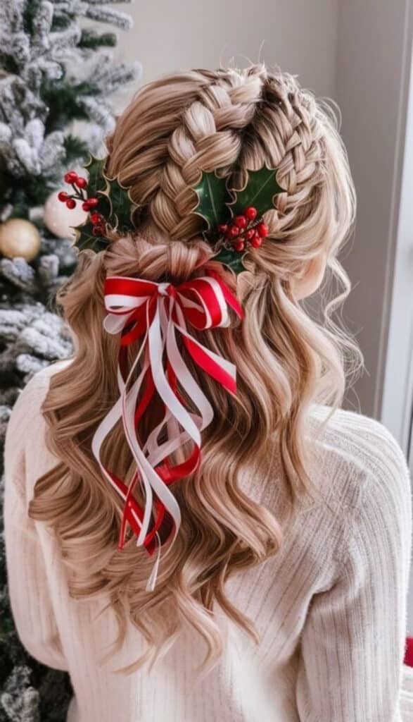 decorazioni natalizie per capelli
