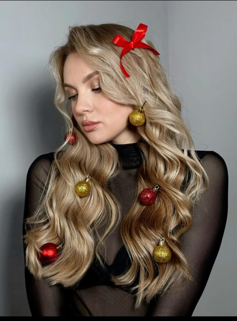 decorazioni natalizie per capelli