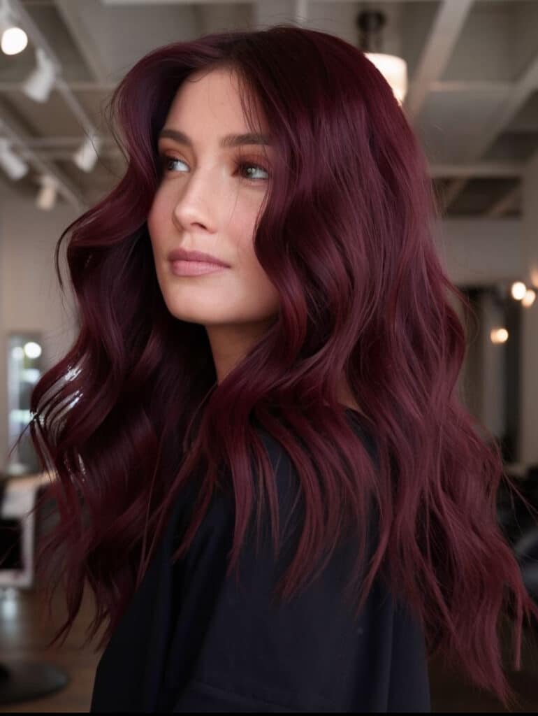 burgundy hair 