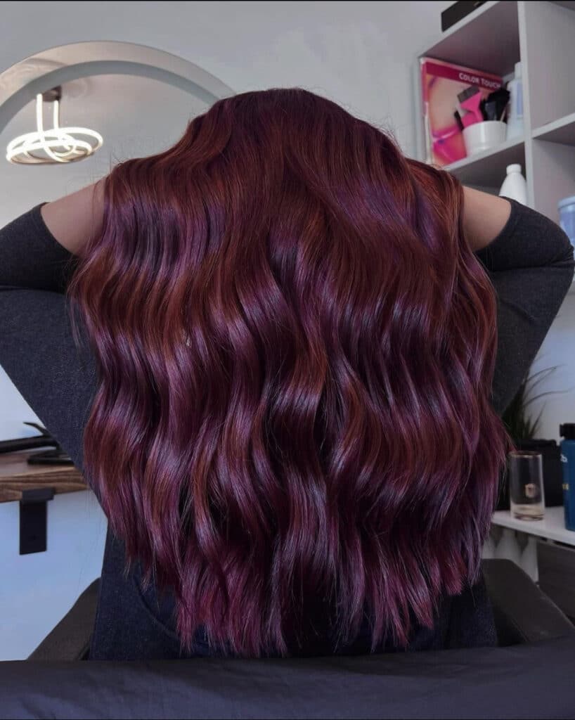 burgundy hair 