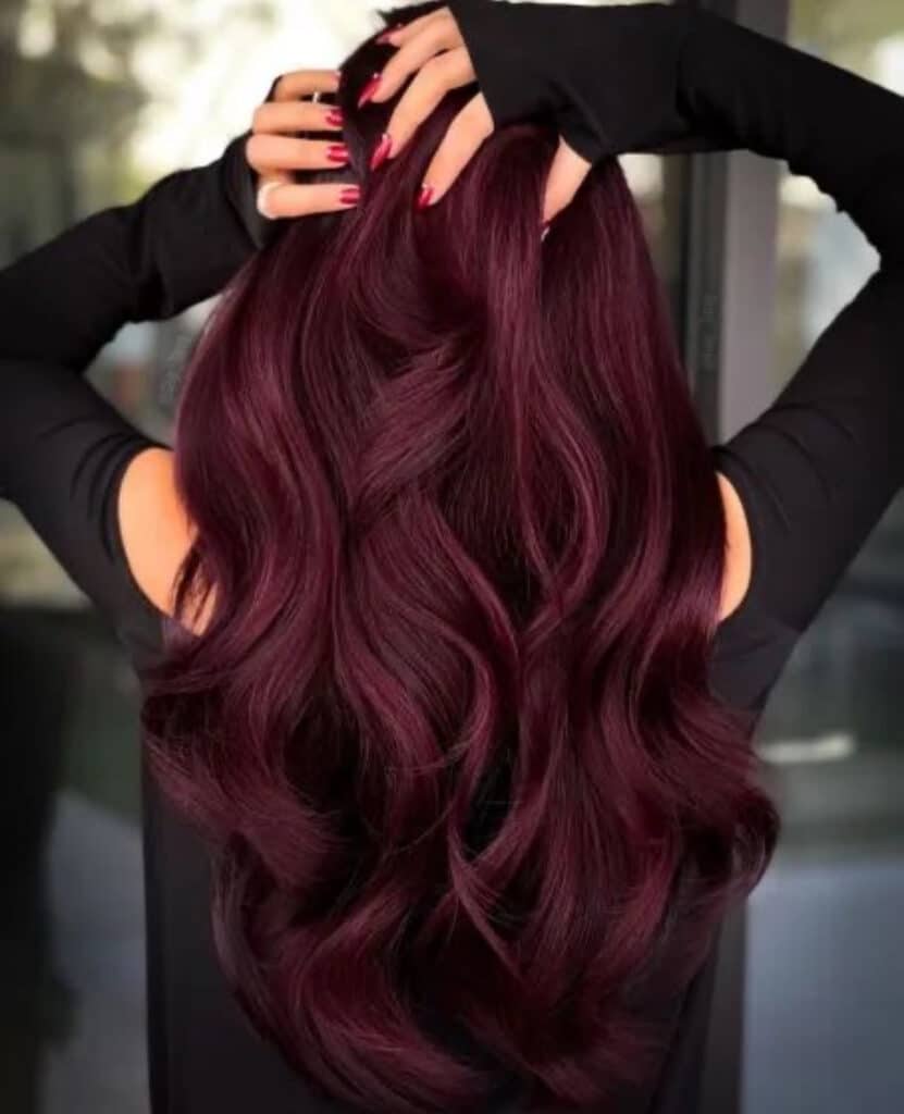 burgundy hair 