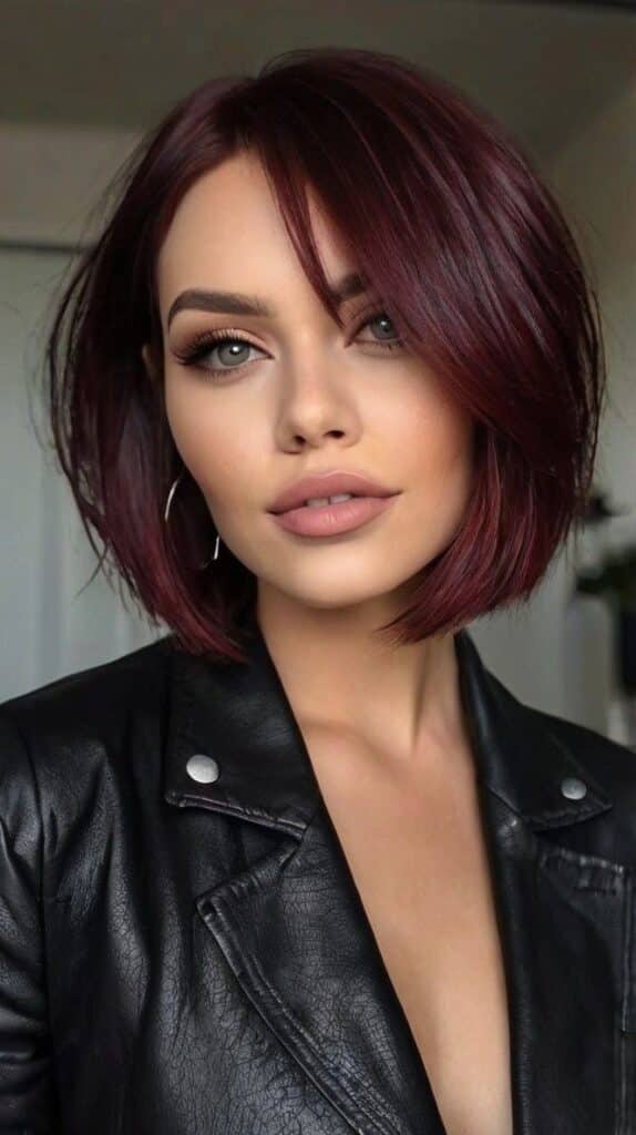 bold burgundy