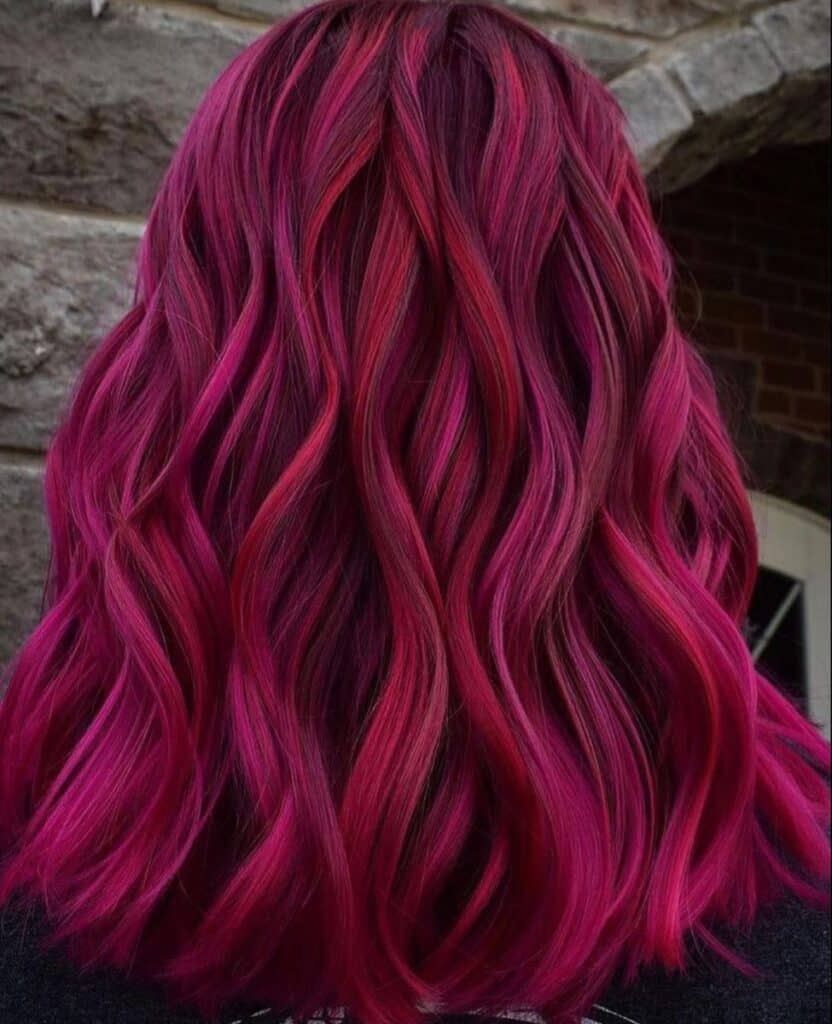 magenta hair