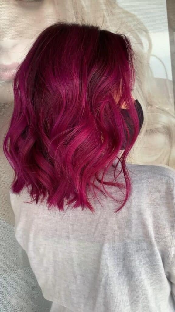 magenta hair