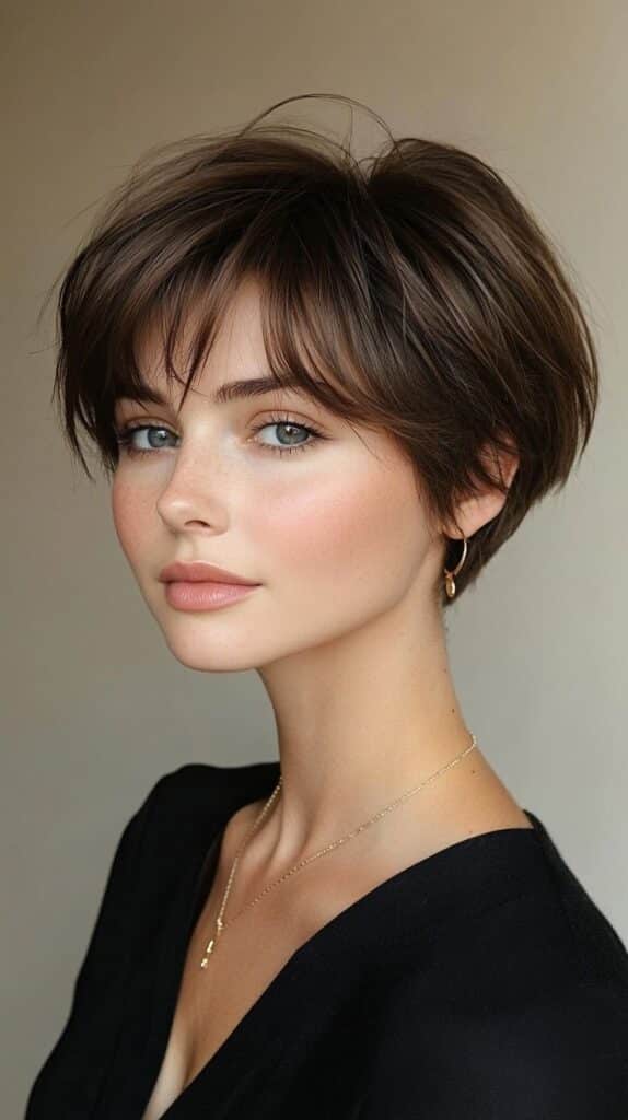 pixie cut corto