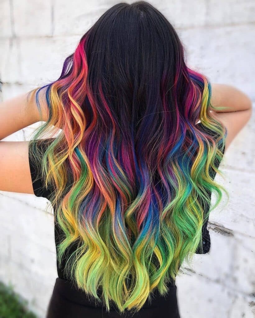 capelli multicolore 