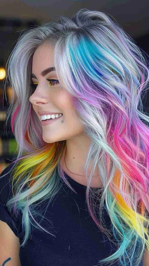 capelli multicolore 