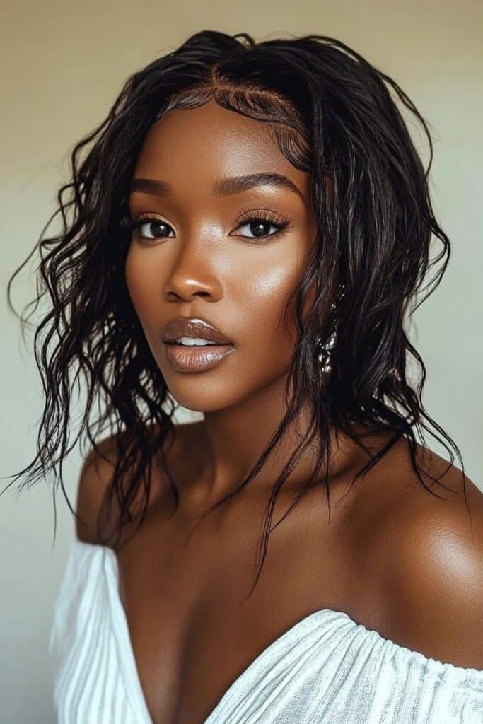 capelli effetto bagnato