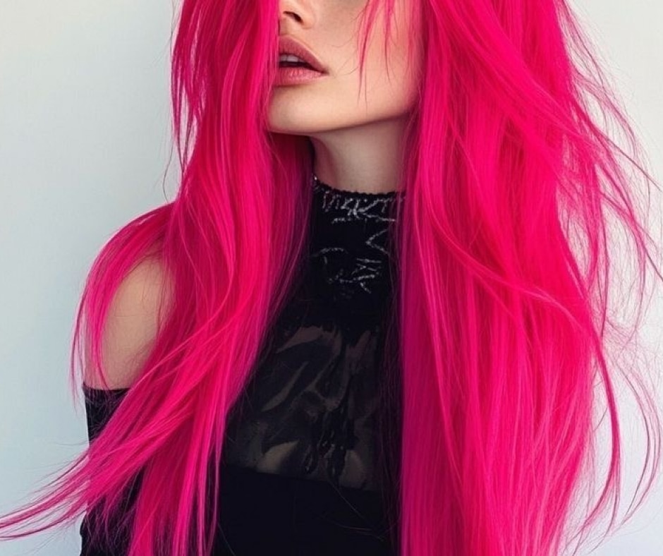 Colore Forte Capelli fucsia: un colore forte e appariscente