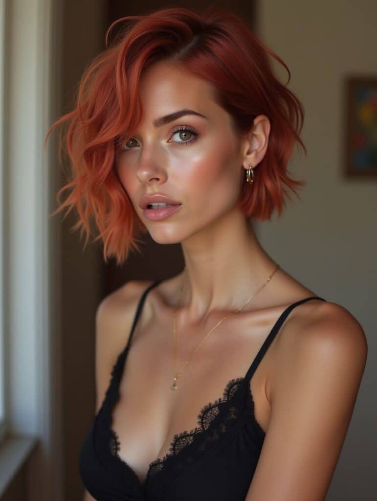 capelli corti sfilati