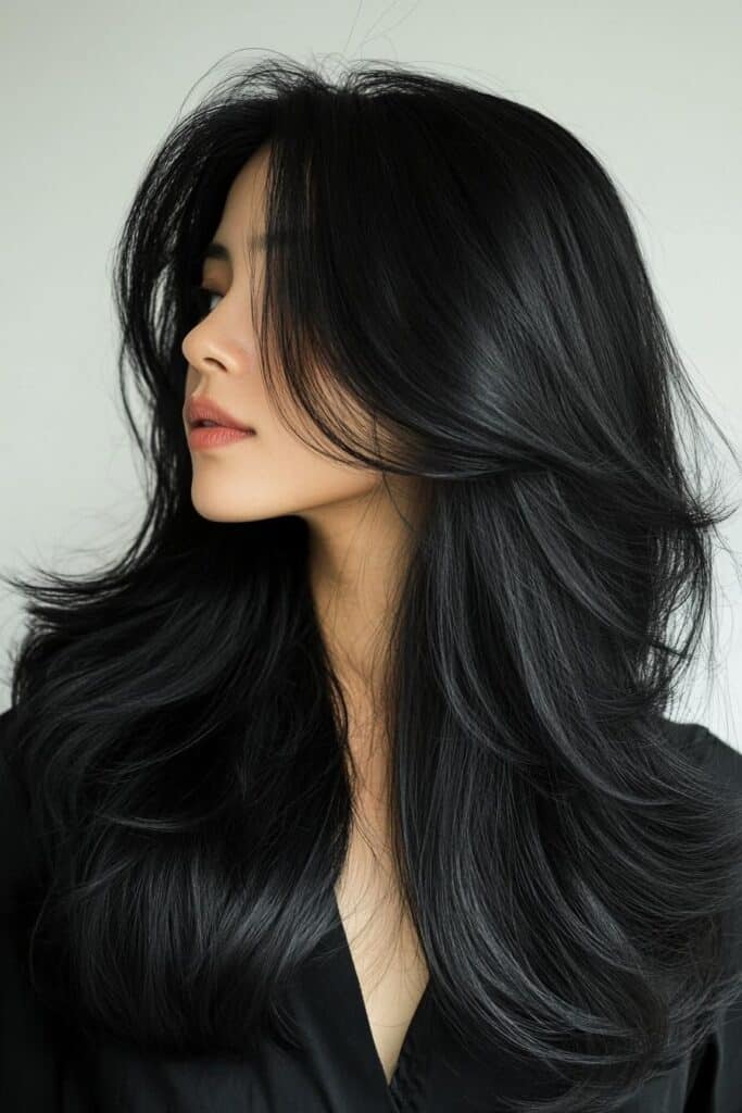 capelli nero profondo 