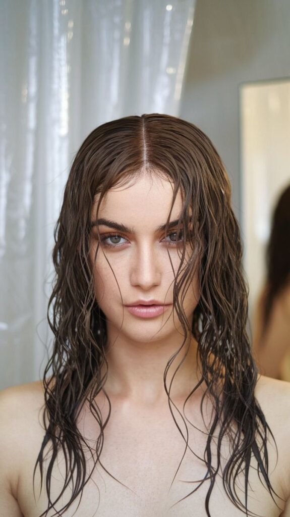 wet hair