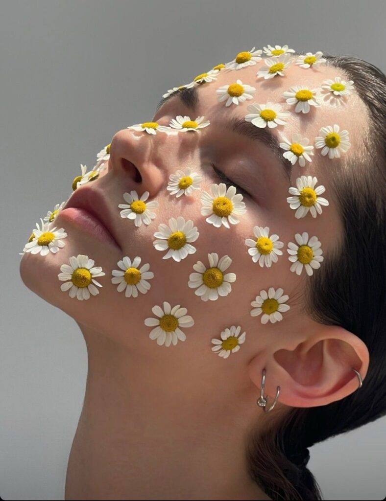 camomilla per il viso