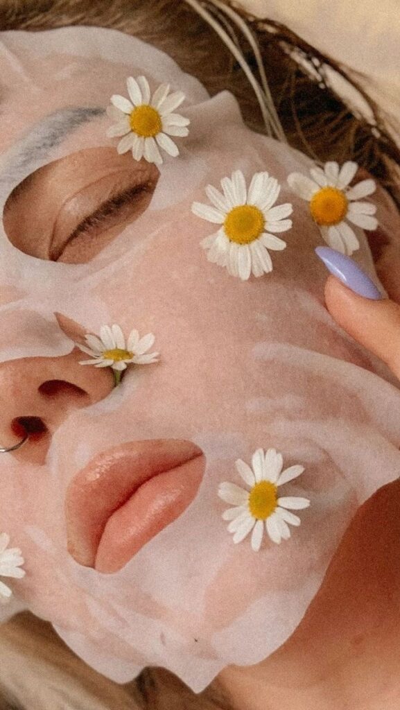 camomilla per il viso