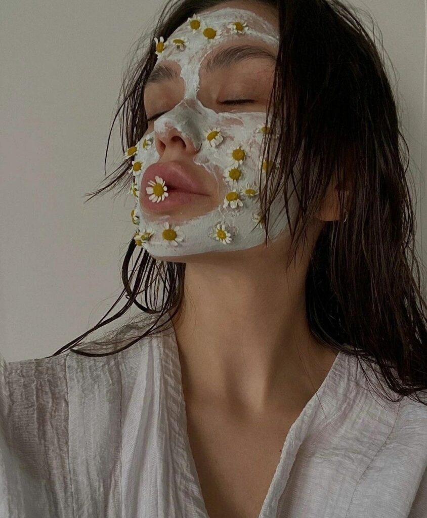 camomilla per il viso