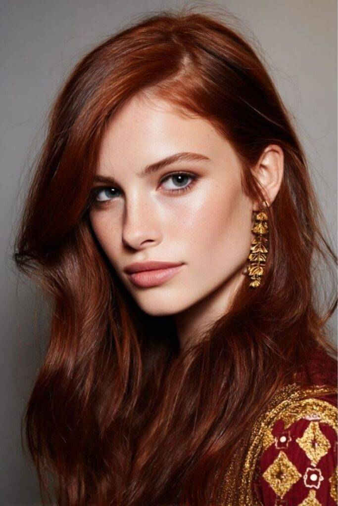 auburn hair
