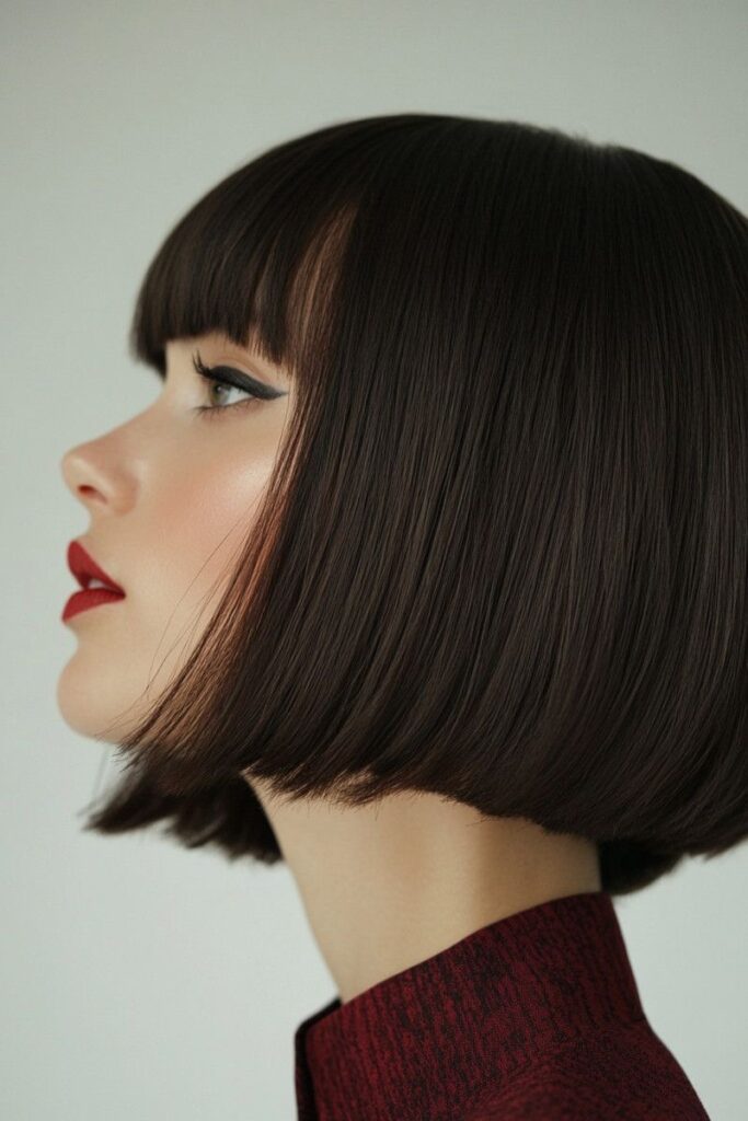 caschetto con frangia