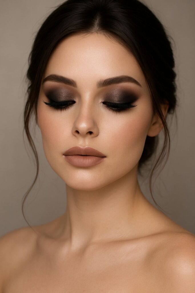 smokey eyes marrone