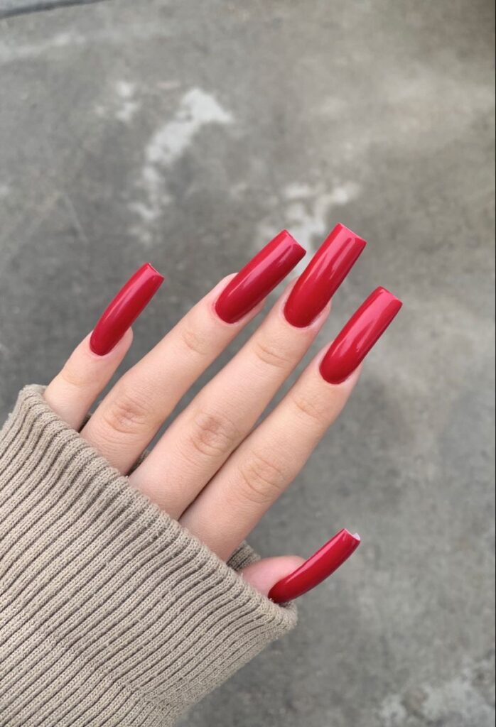 unghie quadrate lunghe 