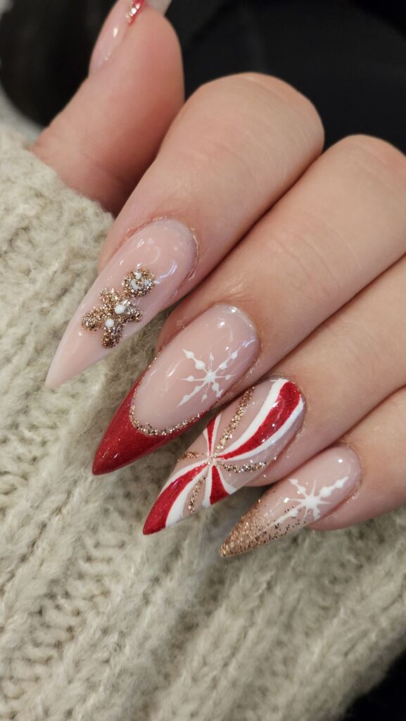unghie natalizie