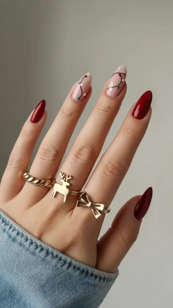 unghie natalizie